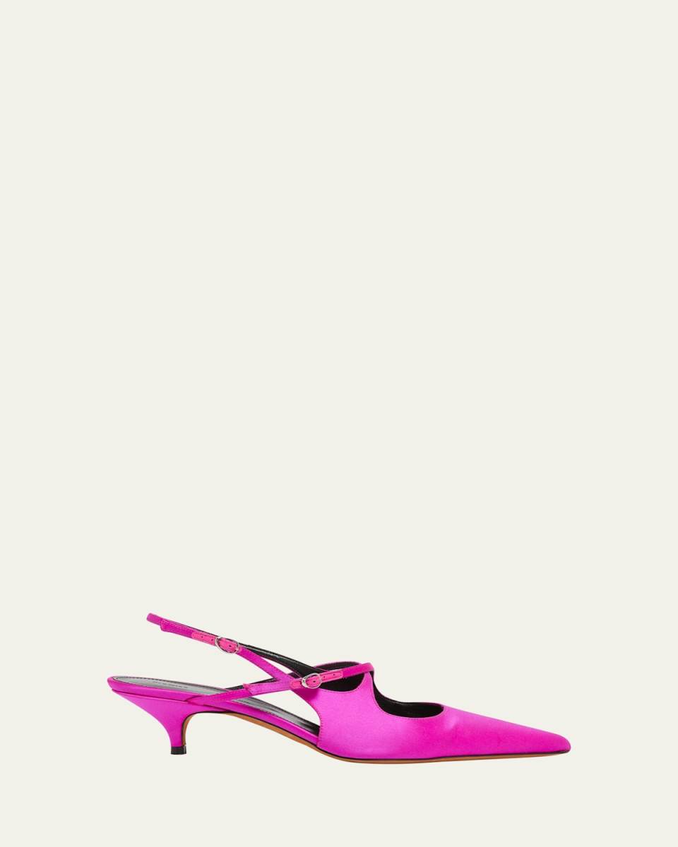 Slash Crisscross Slingback Pumps